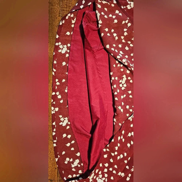 Dokotoo Women's Casual V Neck Alicia Smocked Long Sleeve Chiffon Blouse Size 2XL - Picture 14 of 16